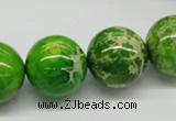 CDI84 16 inches 18mm round dyed imperial jasper beads wholesale