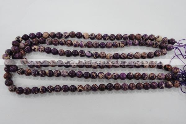 CDI842 15.5 inches 8mm round dyed imperial jasper beads wholesale