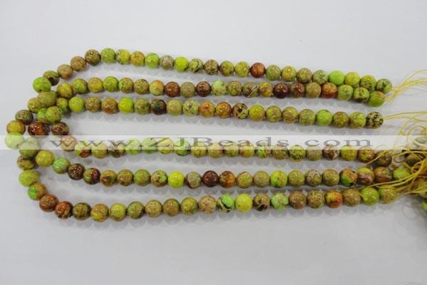 CDI863 15.5 inches 10mm round dyed imperial jasper beads wholesale