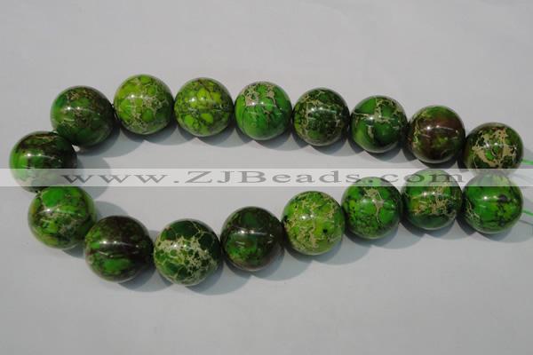 CDI925 15.5 inches 24mm round dyed imperial jasper beads