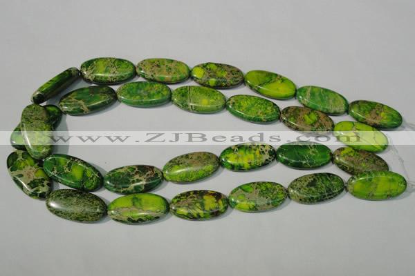 CDI941 15.5 inches 15*30mm oval dyed imperial jasper beads