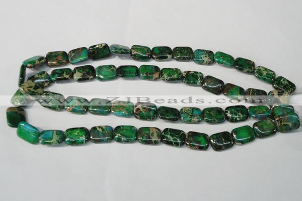 CDI974 15.5 inches 12*16mm rectangle dyed imperial jasper beads