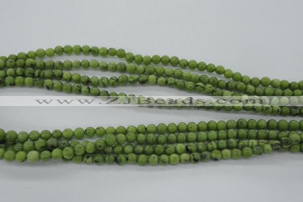 CDJ138 15.5 inches 5mm round Canadian jade beads wholesale