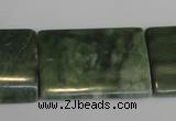 CDJ36 15.5 inches 25*35mm flat tube Canadian jade beads wholesale