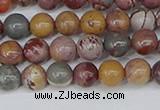 CDJ401 15.5 inches 6mm round sonoran dendritic jasper beads