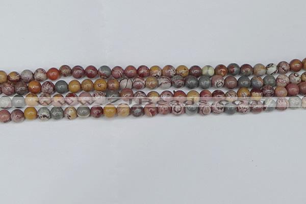 CDJ401 15.5 inches 6mm round sonoran dendritic jasper beads