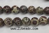 CDM04 15.5 inches 10mm round African dalmatian jasper beads