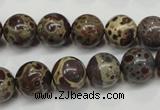 CDM05 15.5 inches 12mm round African dalmatian jasper beads