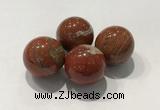 CDN1007 20mm round red jasper decorations wholesale