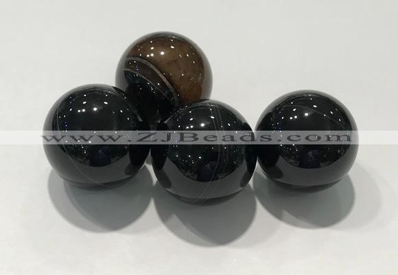 CDN1018 25mm round line agate decorations wholesale