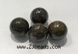 CDN1019 25mm round bronzite decorations wholesale