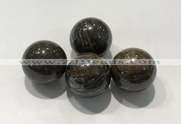 CDN1019 25mm round bronzite decorations wholesale