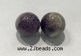 CDN1035 30mm round amethyst decorations wholesale