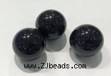 CDN1055 30mm round blue goldstone decorations wholesale