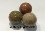 CDN1065 30mm round unakite decorations wholesale