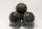 CDN1066 30mm round grey opal decorations wholesale