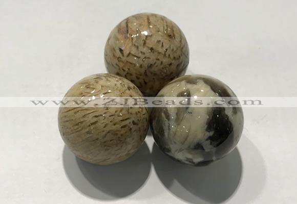 CDN1076 30mm round feldspar decorations wholesale