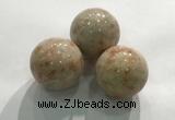 CDN1082 30mm round golden sunstone decorations wholesale