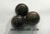 CDN1083 30mm round bronzite decorations wholesale