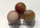 CDN1095 30mm round agate decorations wholesale