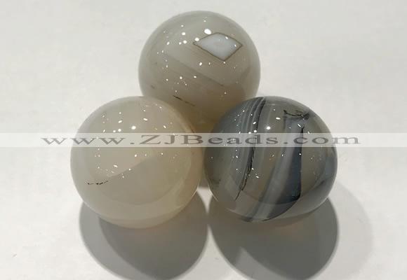 CDN1096 30mm round agate decorations wholesale