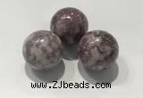 CDN1100 30mm round lilac jasper decorations wholesale
