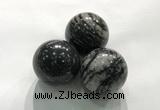 CDN1138 30mm round net jasper decorations wholesale