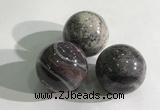 CDN1146 30mm round jasper decorations wholesale