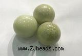 CDN1158 30mm round lemon jade decorations wholesale