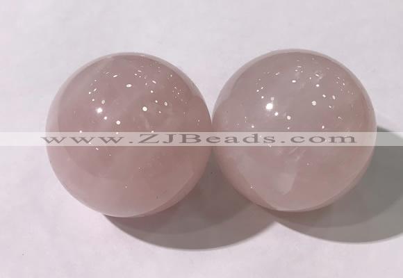 CDN1202 40mm round rose quartz decorations wholesale