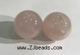 CDN1203 40mm round rose quartz decorations wholesale