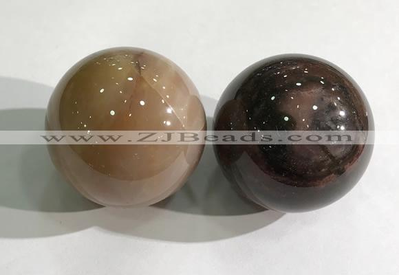 CDN1209 40mm round agate decorations wholesale