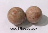 CDN1249 40mm round golden sunstone decorations wholesale