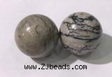 CDN1305 40mm round jasper decorations wholesale