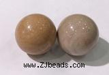 CDN1314 40mm round wood jasper decorations wholesale