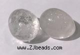 CDN1330 35*45mm egg-shaped white crystal decorations wholesale