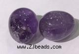 CDN1333 35*45mm egg-shaped amethyst decorations wholesale