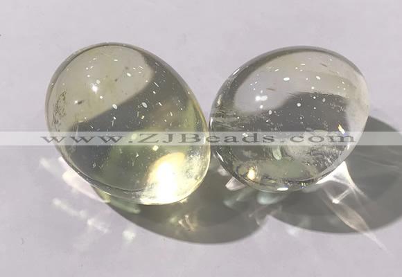 CDN1338 35*45mm egg-shaped glass decorations wholesale