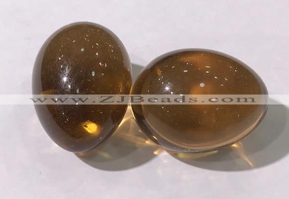 CDN1339 35*45mm egg-shaped glass decorations wholesale