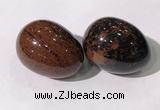 CDN1377 35*45mm egg-shaped mahogany obsidian decorations wholesale