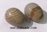 CDN1383 35*45mm egg-shaped picture jasper decorations wholesale