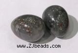 CDN1389 35*45mm egg-shaped African bloodstone decorations wholesale