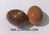 CDN1397 35*45mm egg-shaped brecciated jasper decorations wholesale