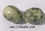 CDN1407 35*45mm egg-shaped yellow jasper decorations wholesale