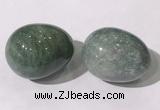 CDN1410 35*45mm egg-shaped green biotite decorations wholesale