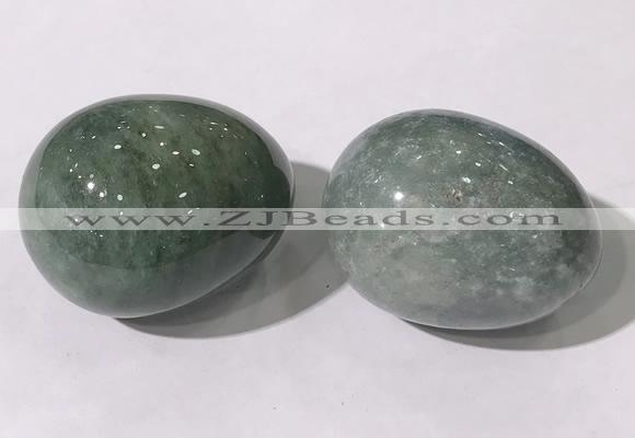 CDN1410 35*45mm egg-shaped green biotite decorations wholesale