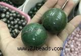 CDN19 45mm round pyrite gemstone decorations wholesale