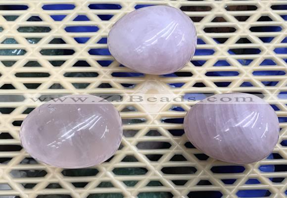 CDN307 30*40mm egg-shaped rose quartz decorations wholesale