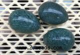 CDN312 30*40mm egg-shaped synthetic gemstone decorations wholesale