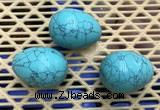 CDN315 30*40mm egg-shaped imitation turquoise decorations wholesale